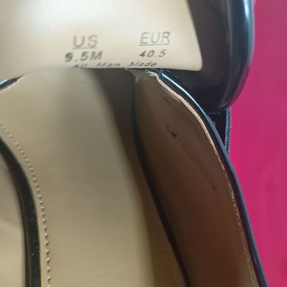 Sam Edelman Women's SZ 9.5M Jed Heels Platform Loafer Black Leather - Picture 2 of 7